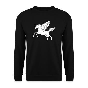 Pegasus - Unisex Pullover - Schwarz - Vorne - Alina (178cm) & Michal (187cm)