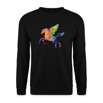 Pegasus - Unisex Pullover - Schwarz - Vorne - Alina (178cm) & Michal (187cm)