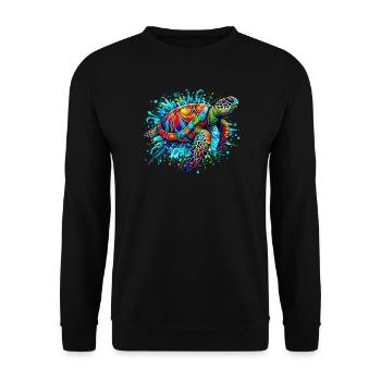 Tortue - Sweat-shirt Unisexe - noir - Devant - Alina (178cm) & Michal (187cm)