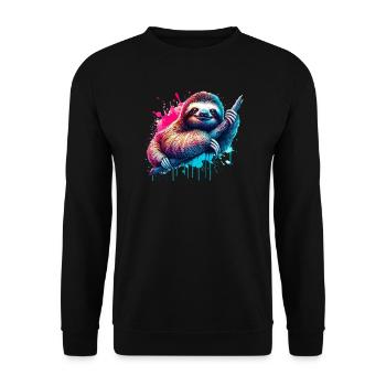 Paresse - Sweat-shirt Unisexe - noir - Devant - Alina (178cm) & Michal (187cm)