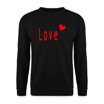 LIEBE. PAAR. GERADE VERHEIRATET. Junggesellinnenabschied. VALENTINSTAG. - Unisex Pullover - Schwarz - Vorne - Alina (178cm) & Michal (187cm)