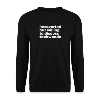 Taekwondo - Sweat-shirt Unisexe - noir - Devant - Alina (178cm) & Michal (187cm)