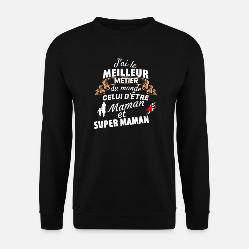 Stolz Mama Superheld - Unisex Pullover - Schwarz