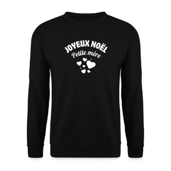 joyeux noël petite mère, Noël - Sweat-shirt Unisexe - noir - Devant - Alina (178cm) & Michal (187cm)