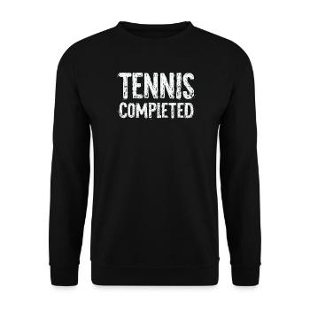 Chemise de tennis Sweat à capuche Tennis Terminé - Sweat-shirt Unisexe - noir - Devant - Alina (178cm) & Michal (187cm)