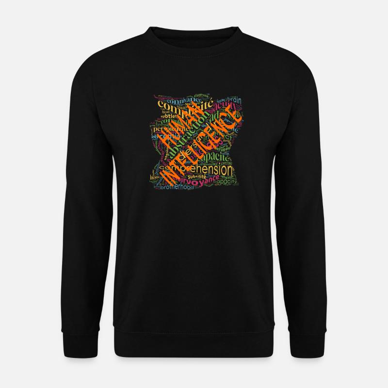 Cloud für menschliche Intelligenz - Unisex Pullover - Schwarz