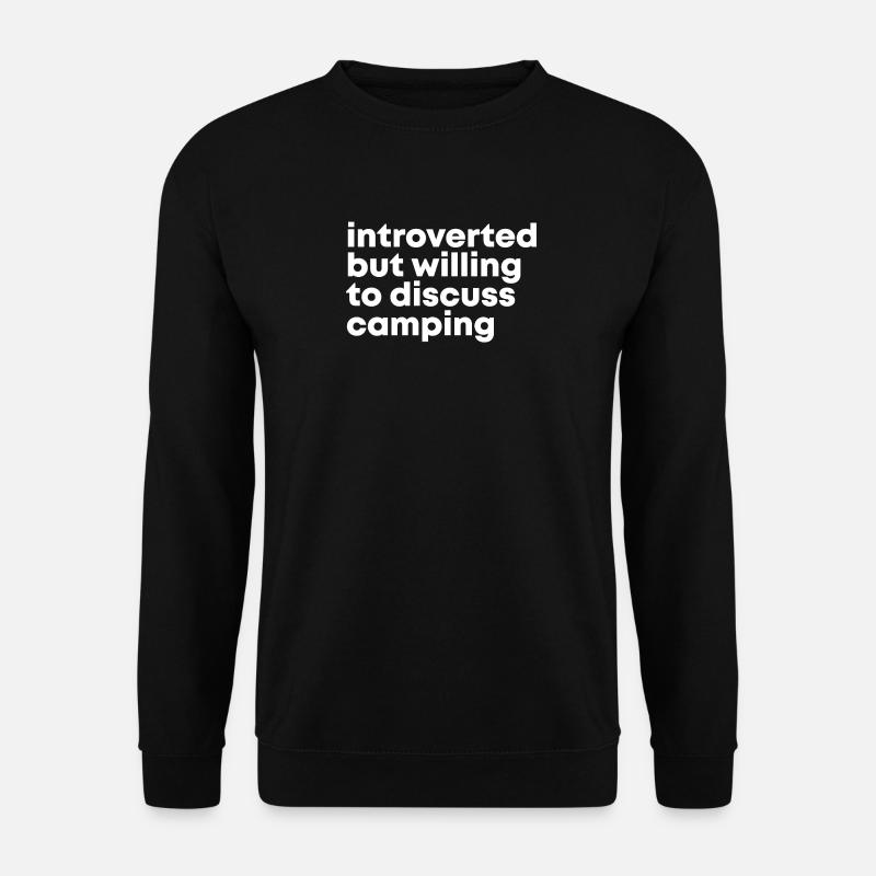 Camping - Unisex Pullover - Schwarz