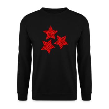 ALLES GUTE ZUM NEUEN JAHR. SILVESTER. NEUJAHR - Unisex Pullover - Schwarz - Vorne - Alina (178cm) & Michal (187cm)