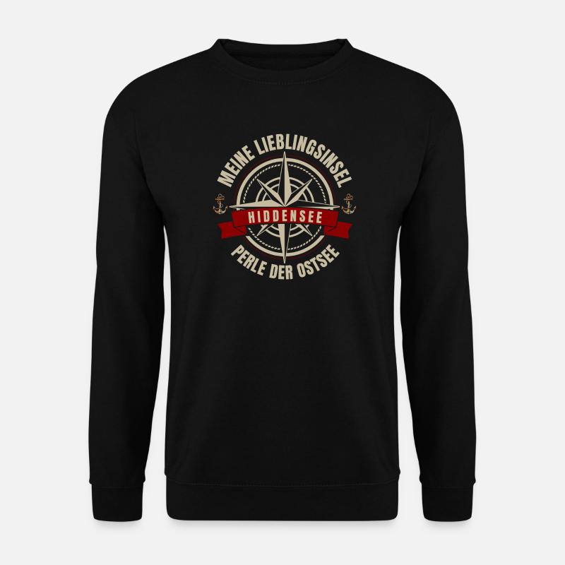 Meine Lieblingsinsel - Hiddensee - Unisex Pullover - Schwarz