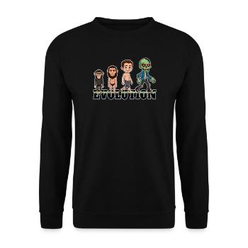 Évolution Zombie - Sweat-shirt Unisexe - noir - Devant - Alina (178cm) & Michal (187cm)