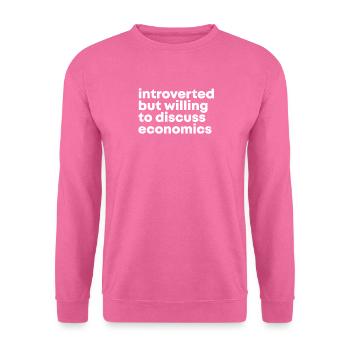 économie - Sweat-shirt Unisexe - rose - Devant
