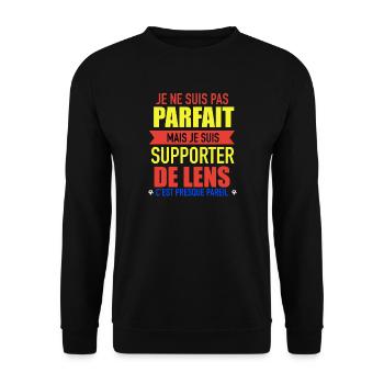 Supporter Lens Foot Lensois Humour - Sweat-shirt Unisexe - noir - Devant - Alina (178cm) & Michal (187cm)