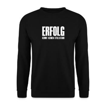 Success Slogan Founder Entrepreneur Startup - Unisex Sweatshirt - black - Front - Alina (178cm) & Michal (187cm)