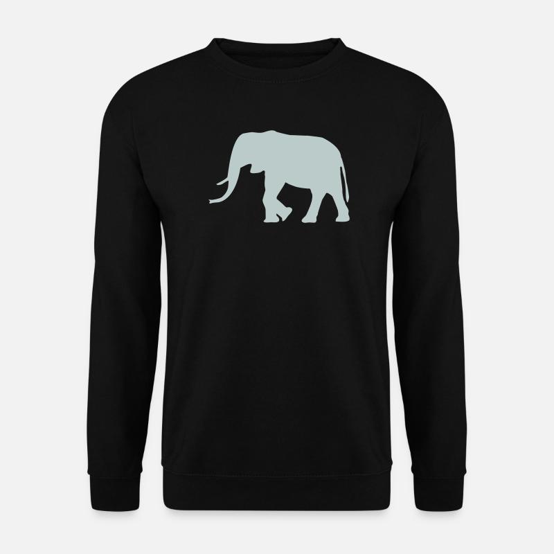 Elefant - Unisex Pullover - Schwarz