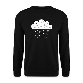 Cloud Starfall - Unisex Sweatshirt - black - Front - Alina (178cm) & Michal (187cm)
