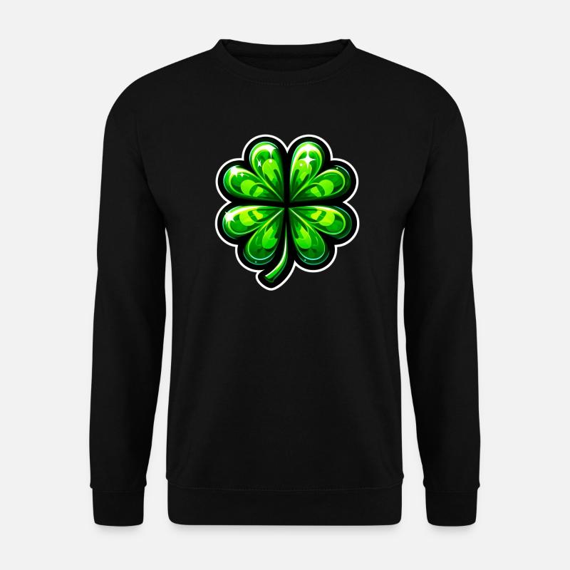 Four-leaf clover - Unisex Sweatshirt - black