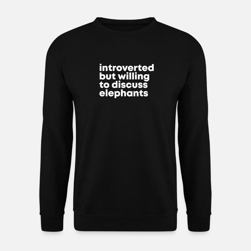 Elephant - Unisex Sweatshirt - black