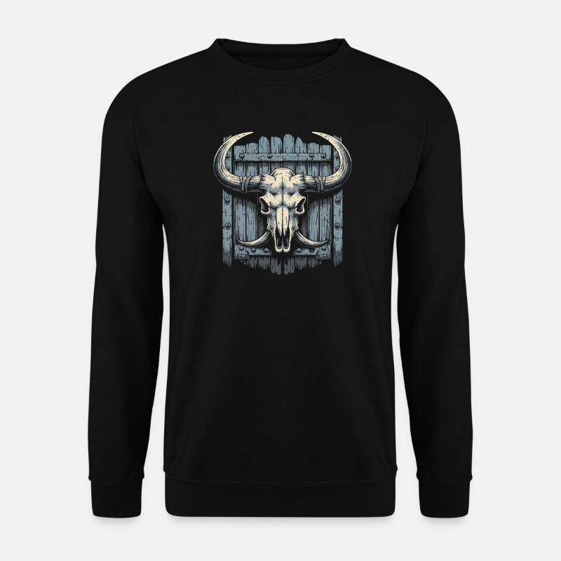 Bison skull - Unisex Sweatshirt - black