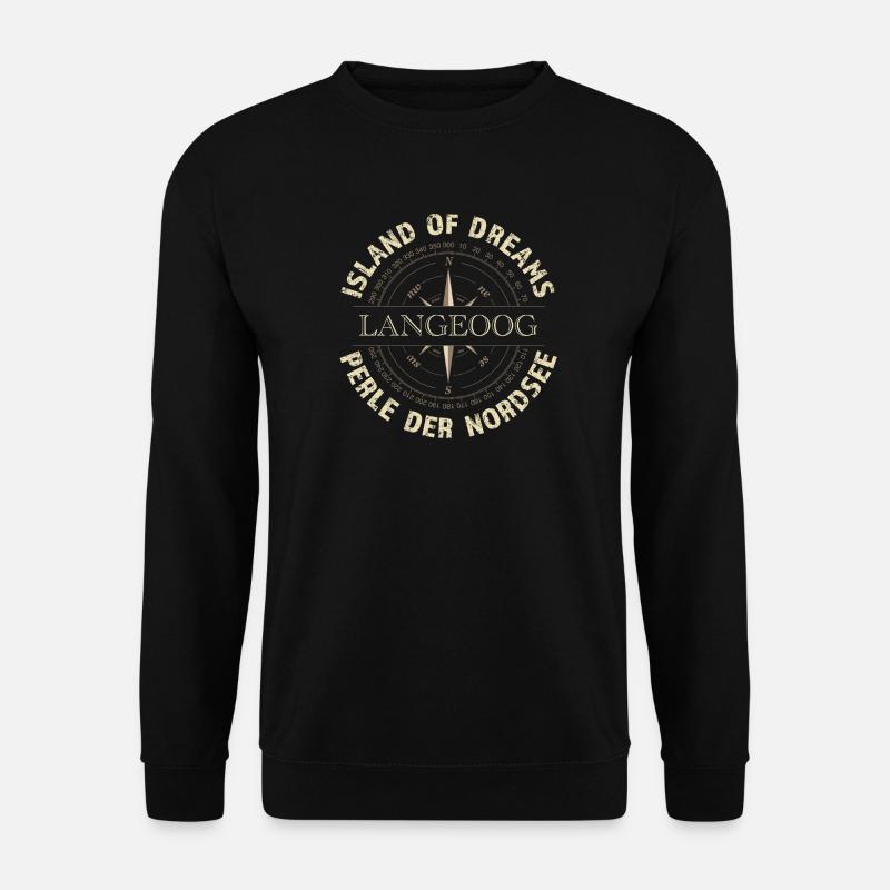 Island of Dreams - Langeoog - Unisex Pullover - Schwarz