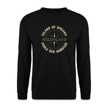Island of Dreams - Helgoland - Unisex Pullover - Schwarz - Vorne - Alina (178cm) & Michal (187cm)