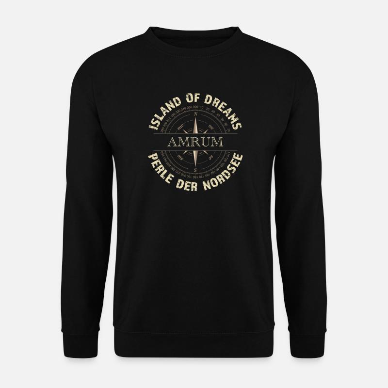 Island of Dreams - Amrum - Unisex Pullover - Schwarz