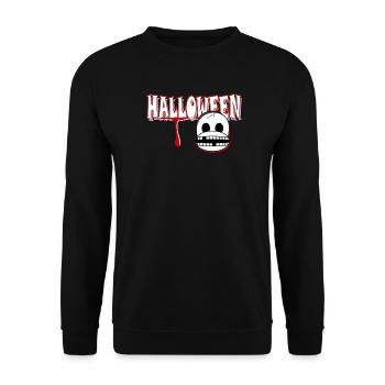 Halloween - Unisex Sweatshirt - black - Front - Alina (178cm) & Michal (187cm)