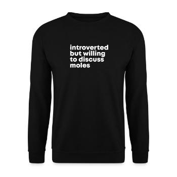 Mole - Unisex Sweatshirt - black - Front - Alina (178cm) & Michal (187cm)