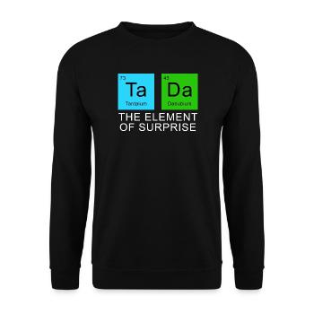 The Element Of Surprise - Unisex Sweatshirt - black - Front - Alina (178cm) & Michal (187cm)