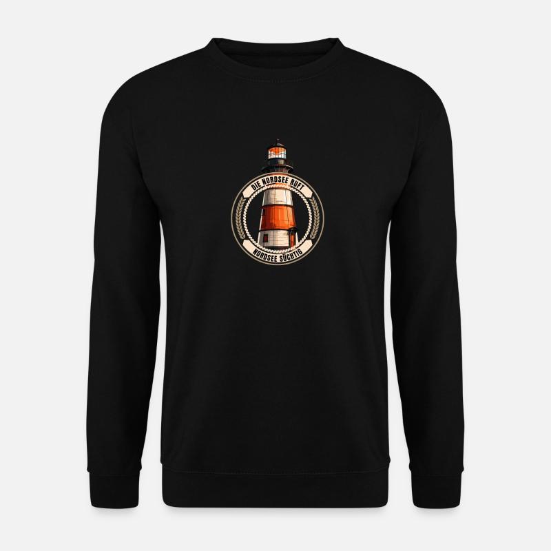 Die Nordsee ruft - Unisex Pullover - Schwarz
