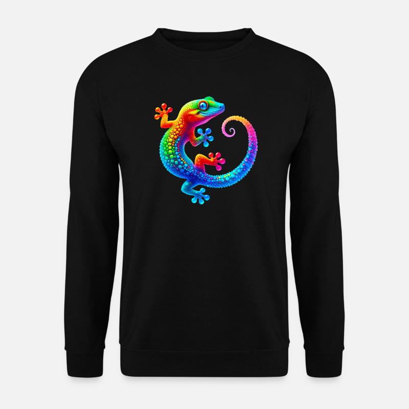 Gecko - Unisex Pullover - Schwarz
