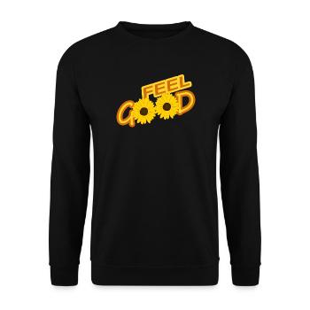 FEEL GOOD - Unisex Sweatshirt - black - Front - Alina (178cm) & Michal (187cm)