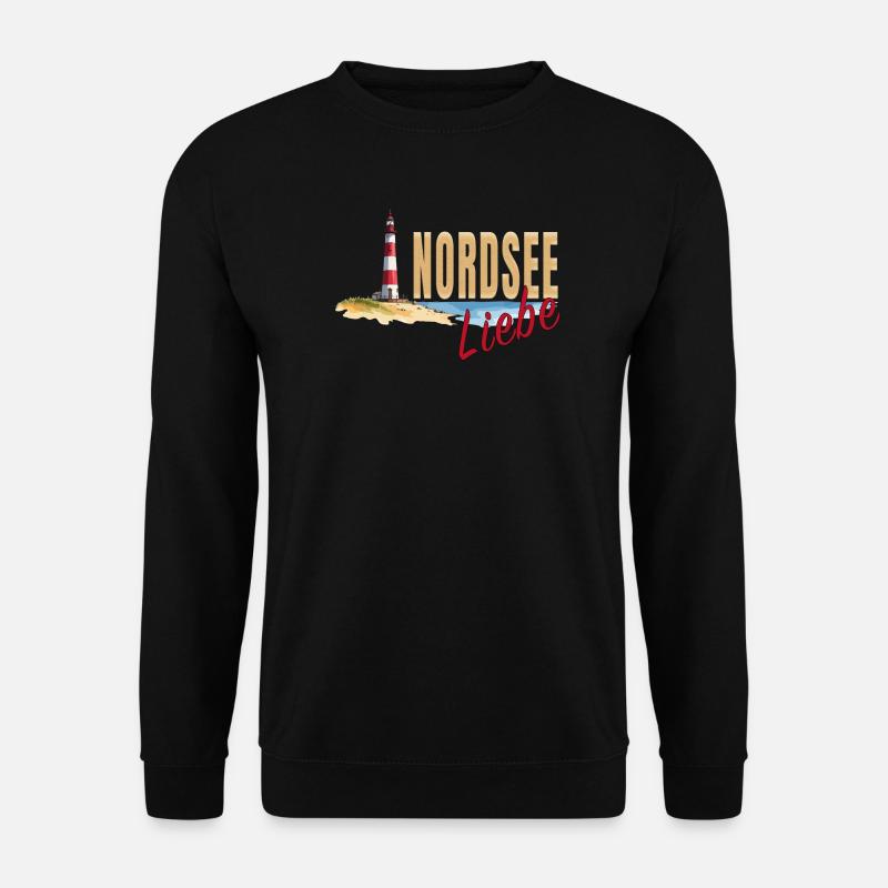 Nordsee Liebe - Unisex Pullover - Schwarz