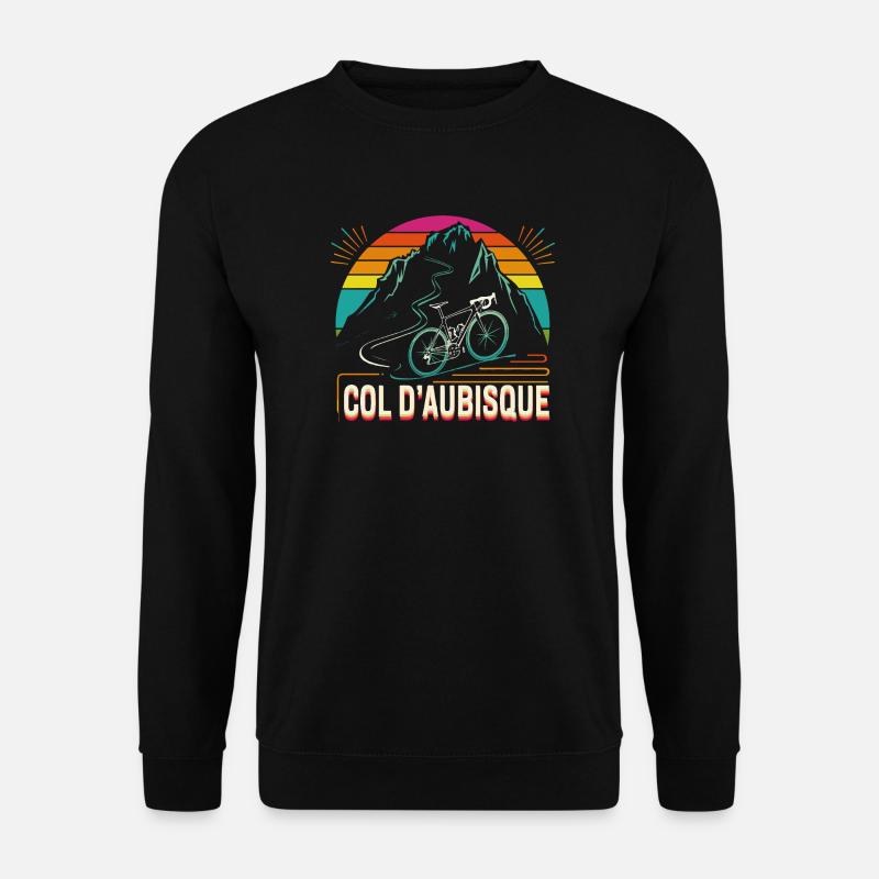 Col d’Aubisque Cycling Design - Unisex Sweatshirt - black
