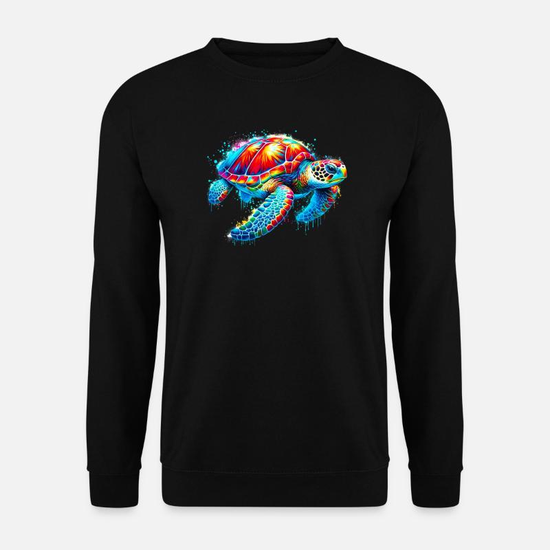 Schildkröte - Unisex Pullover - Schwarz