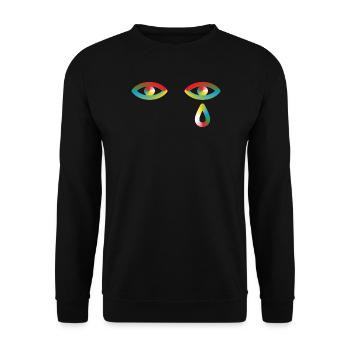 Your ignorance makes me cry - Unisex Sweatshirt - black - Front - Alina (178cm) & Michal (187cm)