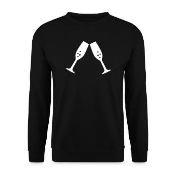 Coupe à Cadeau Noël - Sweat-shirt Unisexe - noir - Devant - Alina (178cm) & Michal (187cm)