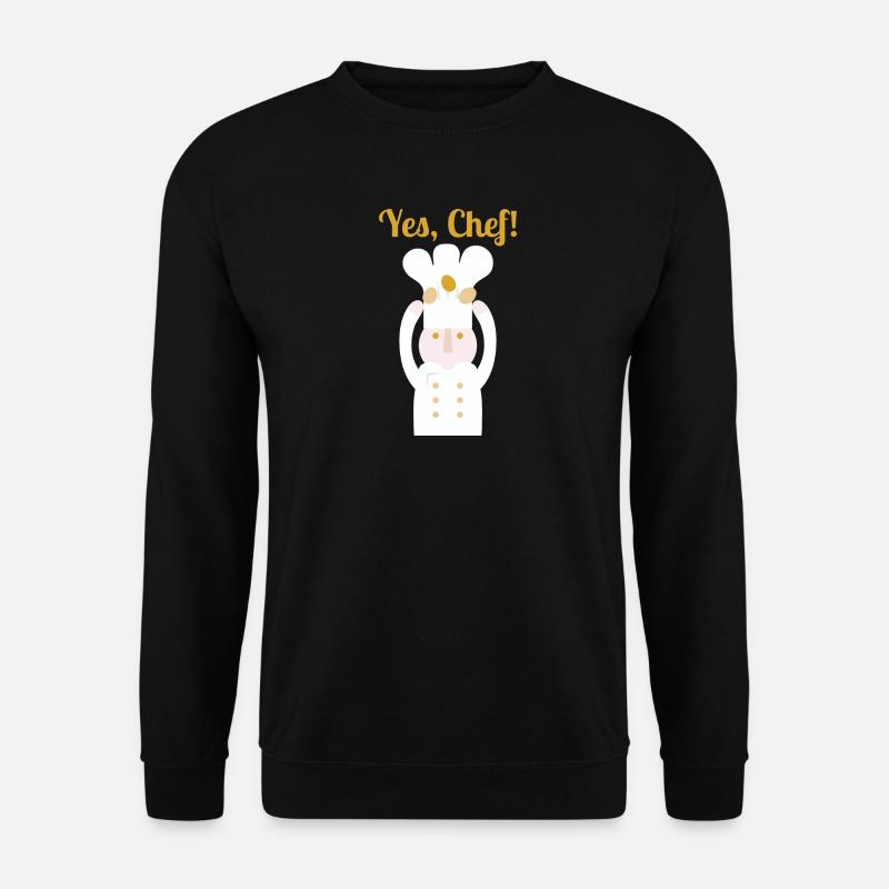 Ja, Chefkoch! l Text - Unisex Pullover - Schwarz
