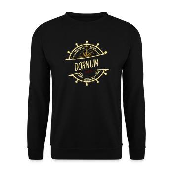 Mein Herz schlägt Wellen - Dornum - Unisex Pullover - Schwarz - Vorne - Alina (178cm) & Michal (187cm)