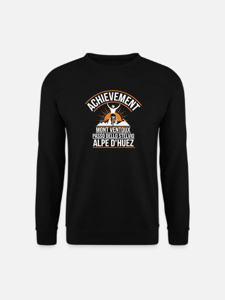 Mont Ventoux, Passo dello Stelvio, Alpe de Huez - Unisex Pullover - Schwarz
