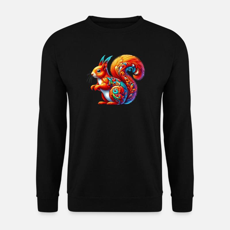 Squirrel - Unisex Sweatshirt - black