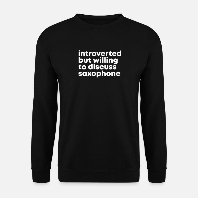 Saxophon - Unisex Pullover - Schwarz