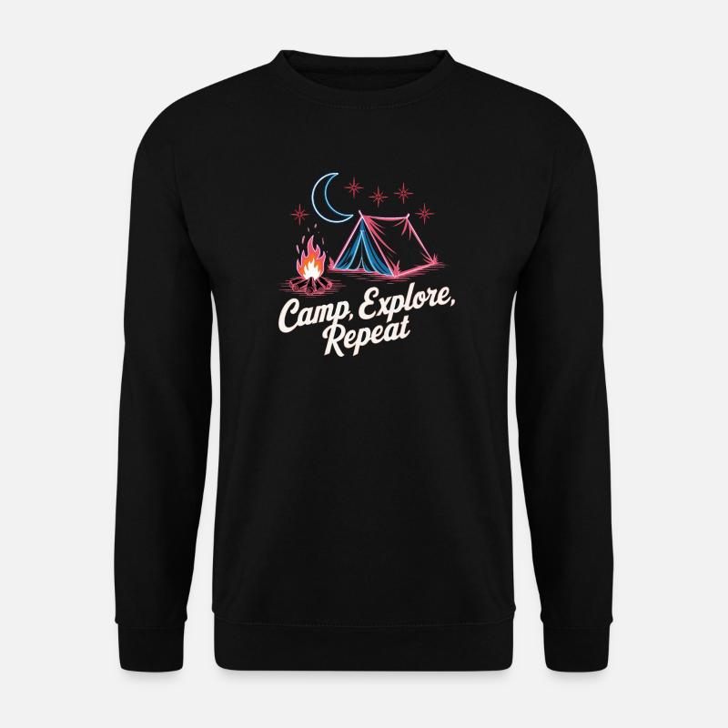 Camp Explore Repeat - Unisex Sweatshirt - black