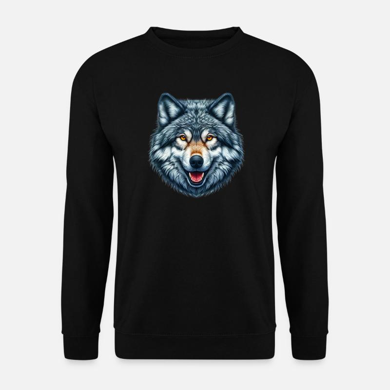 Wolf - Unisex Sweatshirt - black