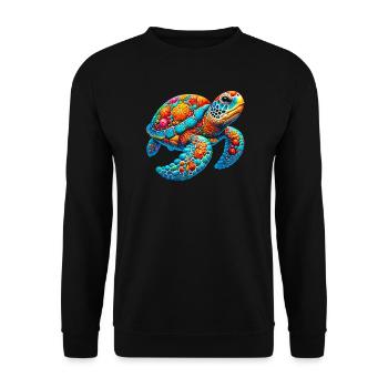 Tortue - Sweat-shirt Unisexe - noir - Devant - Alina (178cm) & Michal (187cm)