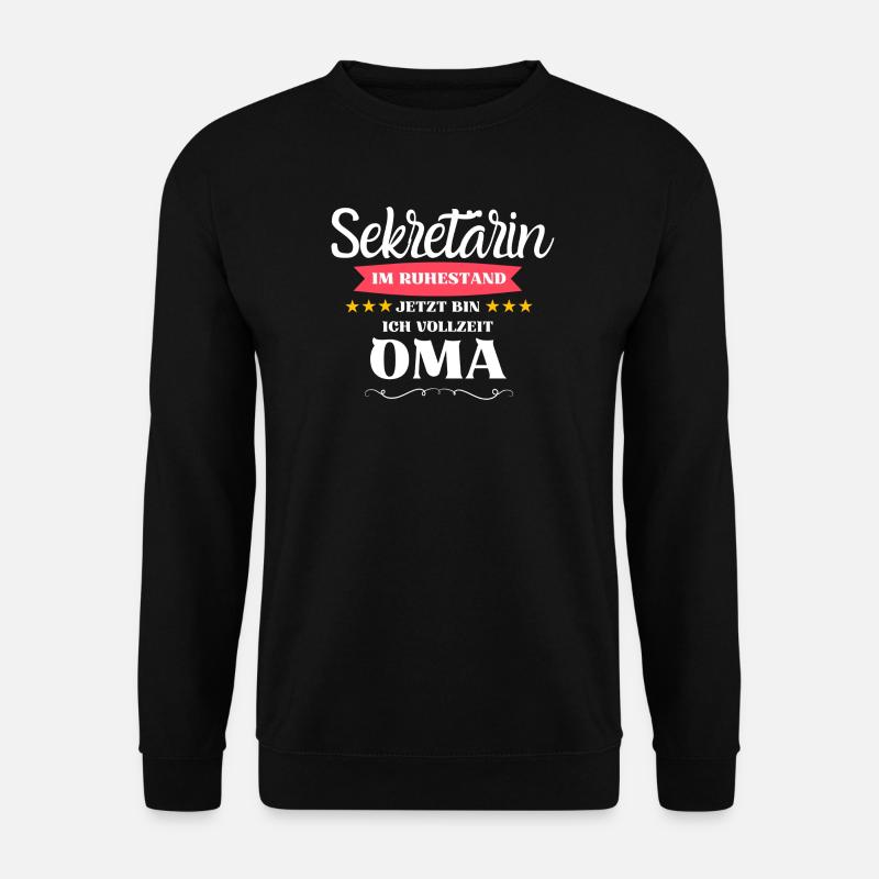 Sekretärin Oma - Unisex Pullover - Schwarz