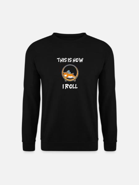 Hamster Jogging Running Joggers Hamster Wheel - Unisex Sweatshirt - black