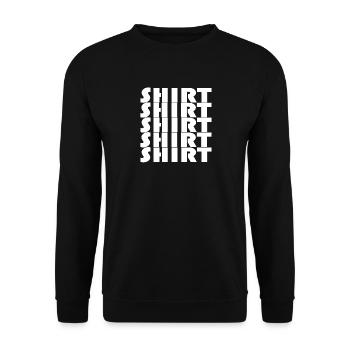 SHIRT - Unisex Sweatshirt - black - Front - Alina (178cm) & Michal (187cm)