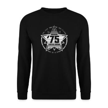 Étoile '75 - Sweat-shirt Unisexe - noir - Devant - Alina (178cm) & Michal (187cm)