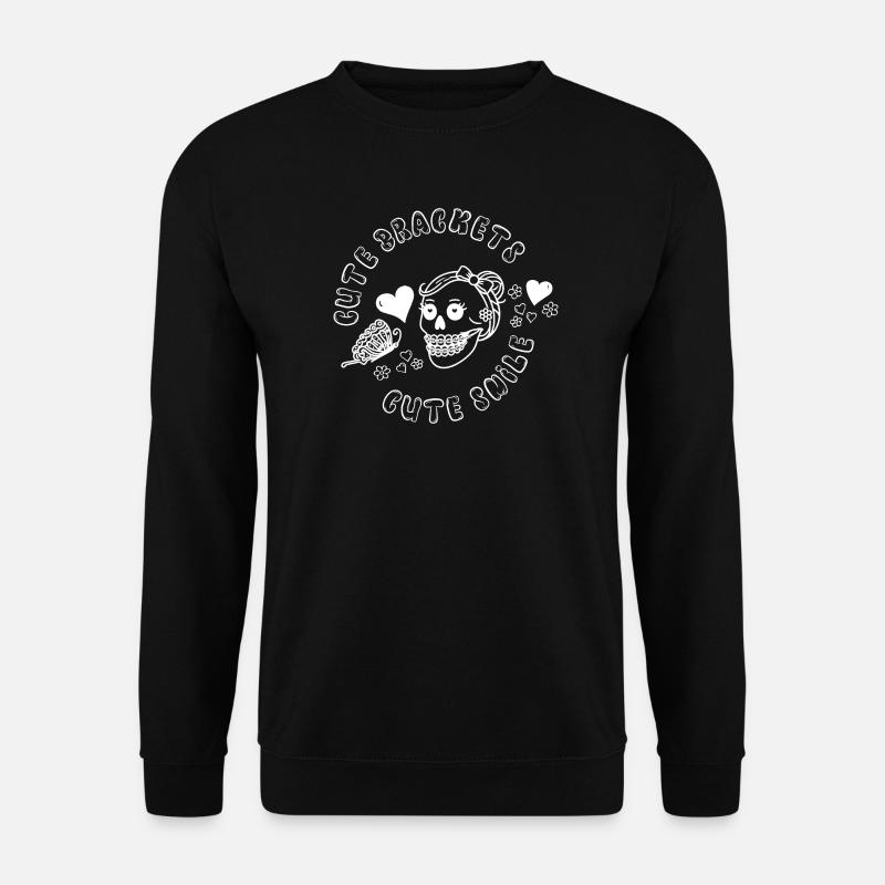 Cool Fixed Braces Girl Saying - Unisex Sweatshirt - black