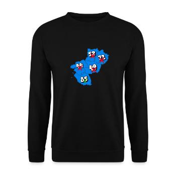 Région pays de la loire - Sweat-shirt Unisexe - noir - Devant - Alina (178cm) & Michal (187cm)
